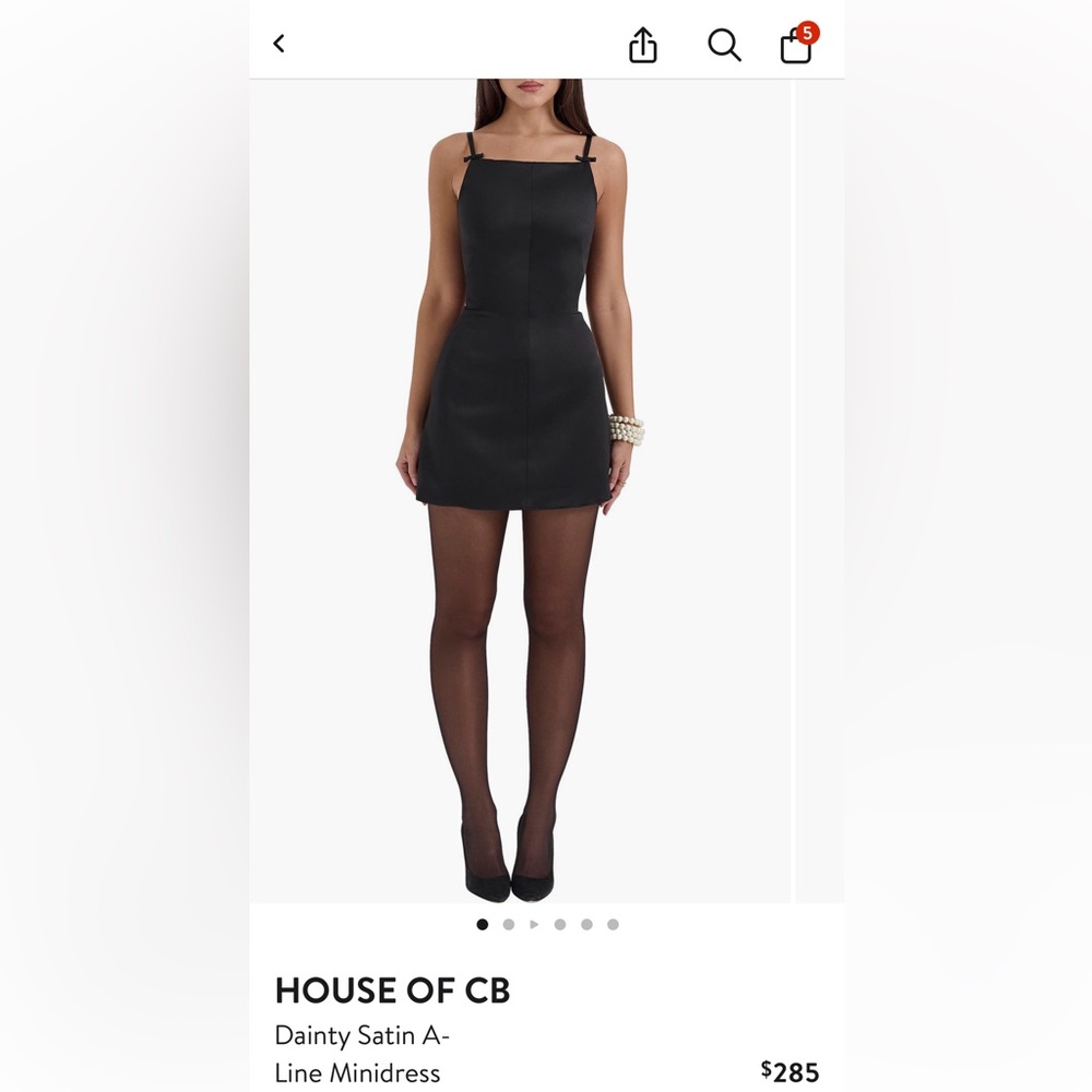 house of Cb dainty long mini dress in size medium